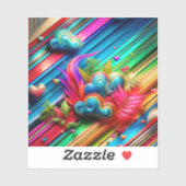 Abstract ontwerp sticker (Vel)