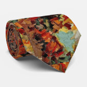 Abstract ontwerp-Stropdas in de schaduw van bruin Stropdas (Opgerold)