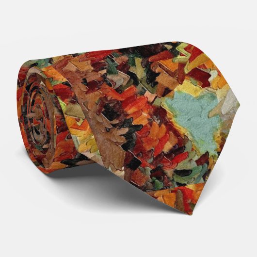 Abstract ontwerp-Stropdas in de schaduw van bruin Stropdas (Opgerold)