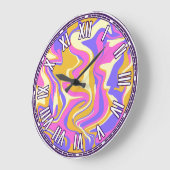 Abstract ontwerp - Sunset Inspired Grote Klok (Hoek)