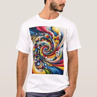 abstract ontwerp t-shirt