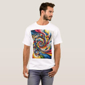 abstract ontwerp t-shirt (Voorkant volledig)