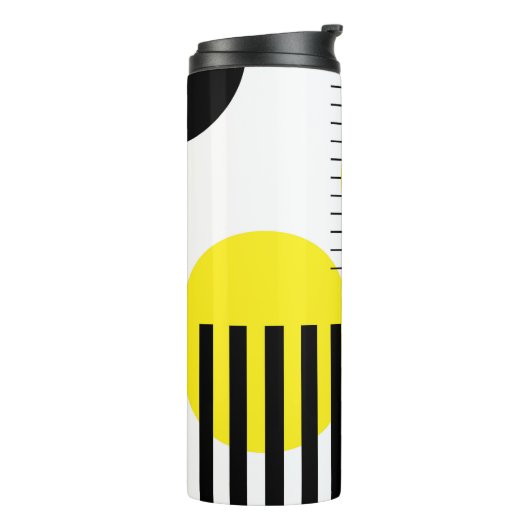 Abstract ontwerp thermosbeker (Gedraaid links)