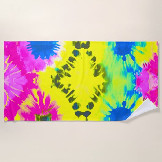 ABSTRACT ONTWERP TIE-DYE STRANDLAKEN (Voorkant)