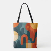 Abstract ontwerp tote bag (Achterkant)
