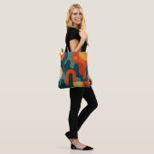 Abstract ontwerp tote bag (Op model)