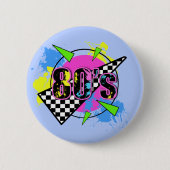 Abstract ontwerp van 80 Retro Ronde Button 5,7 Cm (Voorkant)