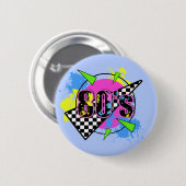 Abstract ontwerp van 80 Retro Ronde Button 5,7 Cm (Voorkant /achterkant)