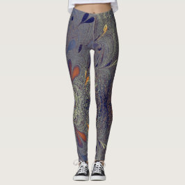 Abstract ontwerp van de kleurenplons leggings