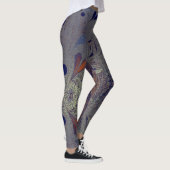 Abstract ontwerp van de kleurenplons leggings (Rechts)