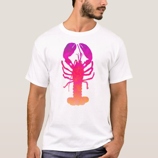 Abstract ontwerp van de Lobster T-shirt (Voorkant)
