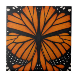 Abstract ontwerp van de monarchvlinder tegeltje