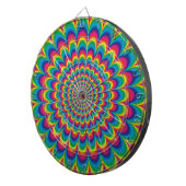 Abstract ontwerp van de regenboog van Psychedelic Dartbord (Voorkant Rechts)
