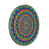 Abstract ontwerp van de regenboog van Psychedelic Dartbord (Voorkant Links)