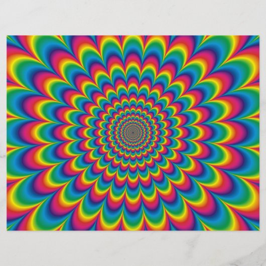 Abstract ontwerp van de regenboog van Psychedelic Flyer (Voorkant)