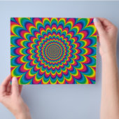 Abstract ontwerp van de regenboog van Psychedelic Flyer (Hand)