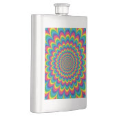 Abstract ontwerp van de regenboog van Psychedelic Heupfles (Rechts)