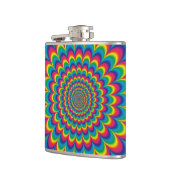 Abstract ontwerp van de regenboog van Psychedelic Heupfles (Links)