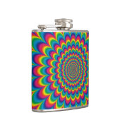Abstract ontwerp van de regenboog van Psychedelic Heupfles (Rechts)