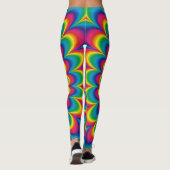 Abstract ontwerp van de regenboog van Psychedelic Leggings (Achterkant)