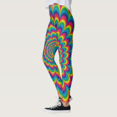 Abstract ontwerp van de regenboog van Psychedelic Leggings (Links)