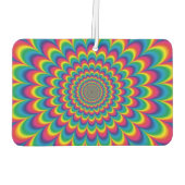 Abstract ontwerp van de regenboog van Psychedelic Luchtverfrisser (Achterkant)