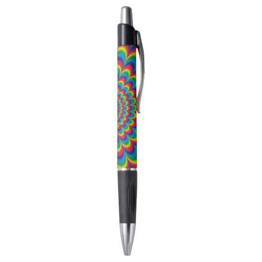 Abstract ontwerp van de regenboog van Psychedelic Pen (Achterkant (Verticaal))