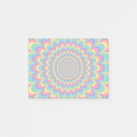 Abstract ontwerp van de regenboog van Psychedelic Post-it® Notes (Voorkant)
