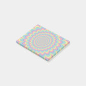 Abstract ontwerp van de regenboog van Psychedelic Post-it® Notes (Schuin)