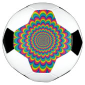 Abstract ontwerp van de regenboog van Psychedelic Voetbal (Gedraaid)