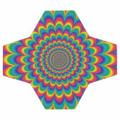 Abstract ontwerp van de regenboog van Psychedelic Voetbal (Enkel)