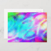 Abstract ontwerp van de regenboogstrook briefkaart (Voorkant / Achterkant)