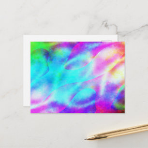 Abstract ontwerp van de regenboogstrook briefkaart