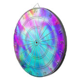 Abstract ontwerp van de regenboogstrook dartbord (Voorkant Rechts)