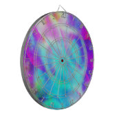 Abstract ontwerp van de regenboogstrook dartbord (Voorkant Links)