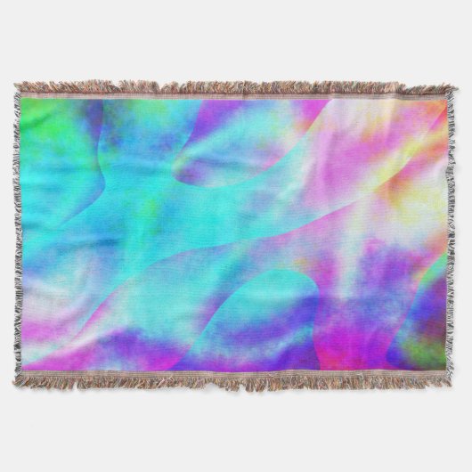 Abstract ontwerp van de regenboogstrook deken (Voorkant)