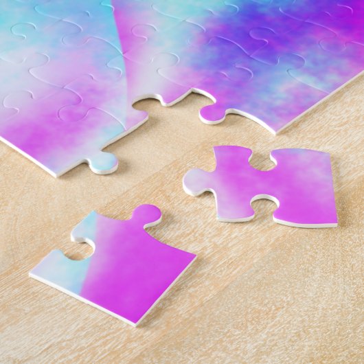 Abstract ontwerp van de regenboogstrook legpuzzel (Zijkant)