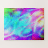 Abstract ontwerp van de regenboogstrook legpuzzel (Horizontaal)