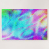 Abstract ontwerp van de regenboogstrook legpuzzel (Horizontaal)