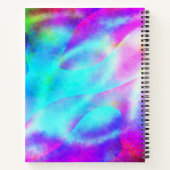 Abstract ontwerp van de regenboogstrook notitieboek (Achterkant)