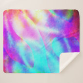 Abstract ontwerp van de regenboogstrook sherpa deken (Voorkant (horizontaal))