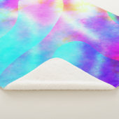 Abstract ontwerp van de regenboogstrook sherpa deken (3/4)
