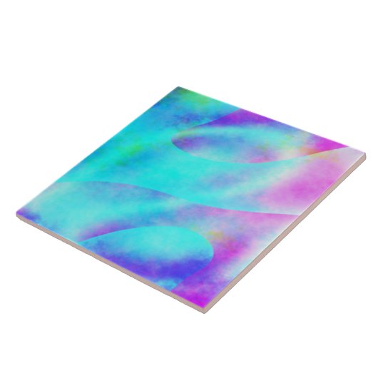 Abstract ontwerp van de regenboogstrook tegeltje (Zijkant)