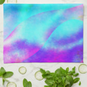 Abstract ontwerp van de regenboogstrook theedoek (Gevouwen)