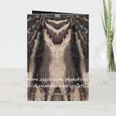 Abstract ontwerp van de schors kaart (Achterkant)