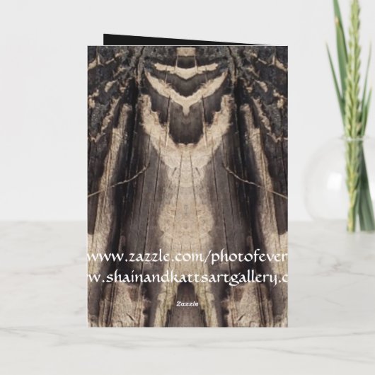 Abstract ontwerp van de schors kaart (Achterkant)