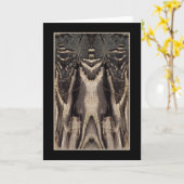 Abstract ontwerp van de schors kaart (Gele Bloem)