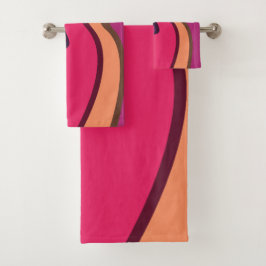 Abstract ontwerp van de Wavy-deken Bad Handdoek
