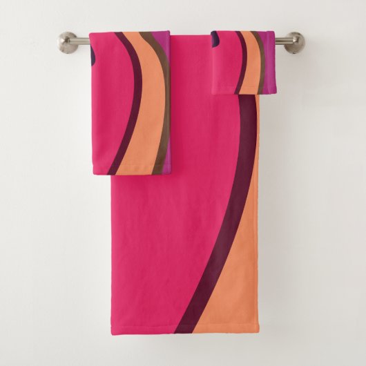 Abstract ontwerp van de Wavy-deken Bad Handdoek (Insitu)