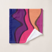 Abstract ontwerp van de Wavy-deken Bad Handdoek (Wasdoekje)